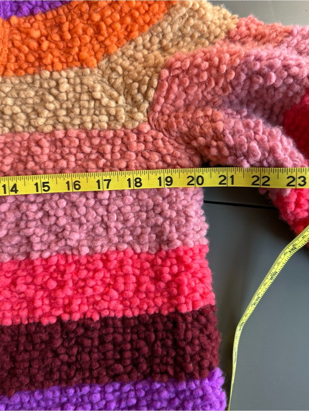 Sonia Rykiel Multicolor Striped Bouclé Cardigan - Picture 6 of 9